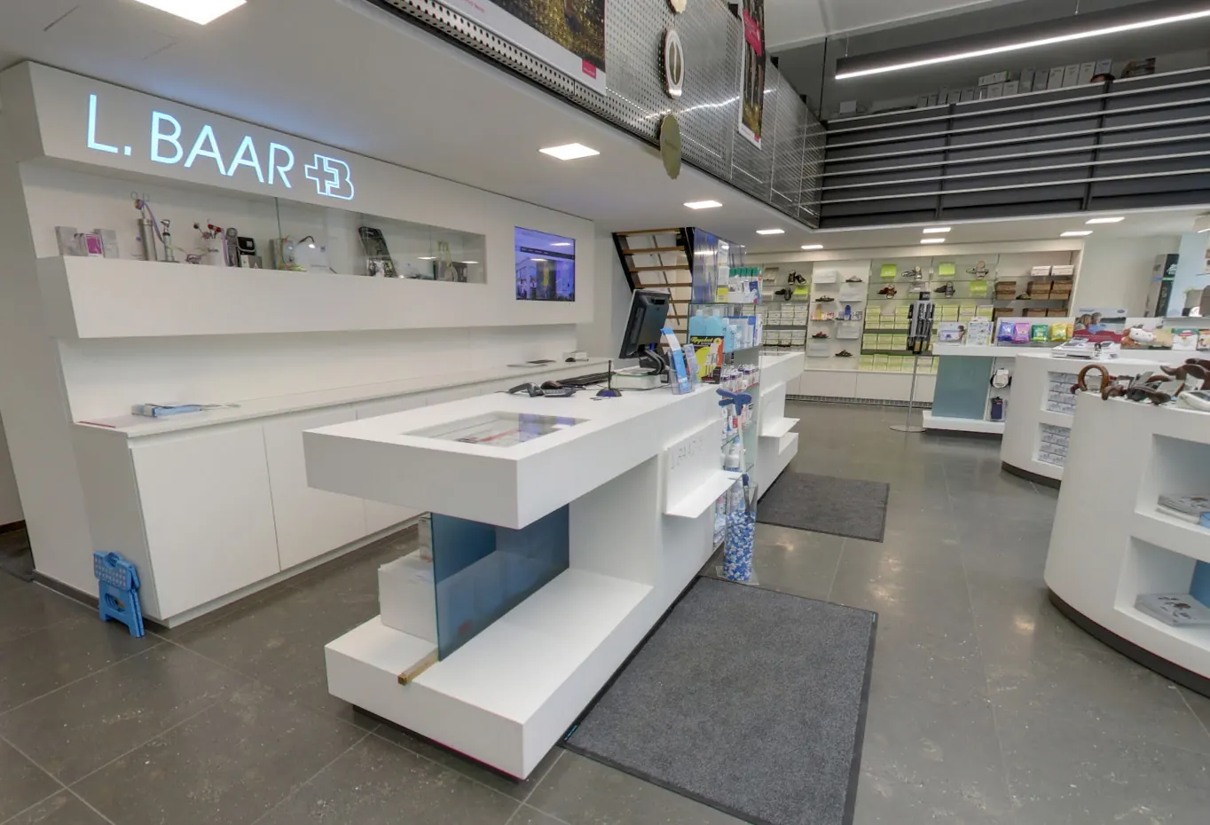 Verkaufsraum der Zentrale von L. Baar in der Rudigierstraße in Linz